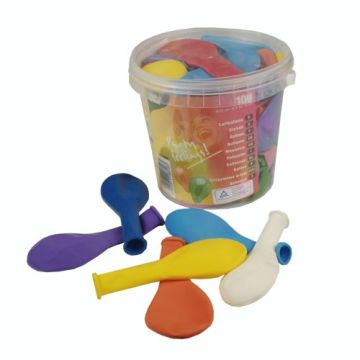 Ballons Ø 22 cm couleurs assorties en boîte