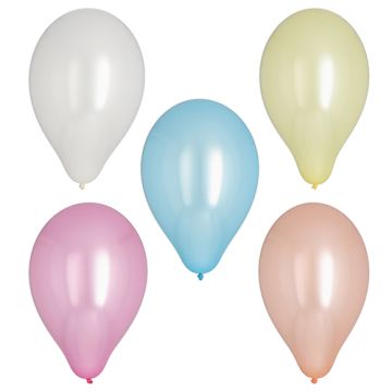 Ballons Ø 25 cm couleurs assorties "Pearly"
