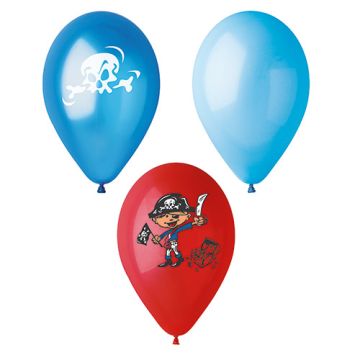 Ballons Ø 29 cm couleurs assorties "Pirates"