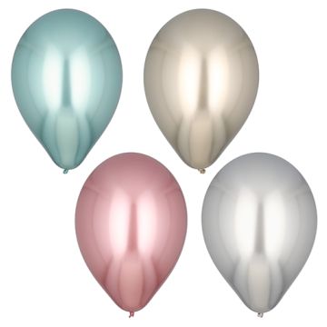 Ballons Ø 33 cm couleurs assorties "Shiny" grande