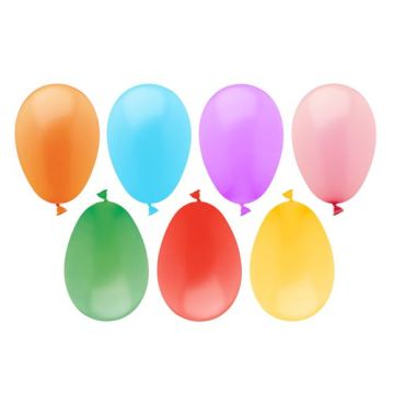Ballons couleurs assorties "Bombes à eau"