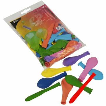 Ballons couleurs assorties "diverses formes"