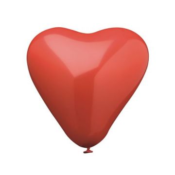 Ballons Ø 30 cm rouge "cœur" grand