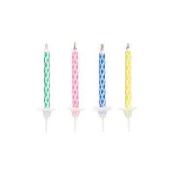 Bougies magiques 6 cm couleurs assorties