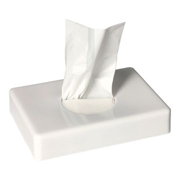 "Medi-Inn" Support 13,3 cm x 9,7 cm x 2,6 cm blanc pour sacs hygiéniques