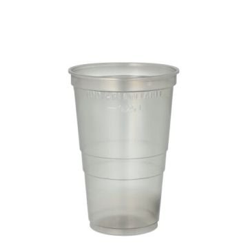 Gobelet réutilisable PP 0,25 l Ø 7,8 cm · 10,4 cm gris
