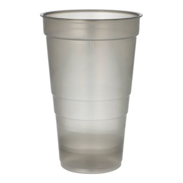 Gobelet réutilisable PP 0,5 l Ø 9,5 cm · 14,4 cm gris