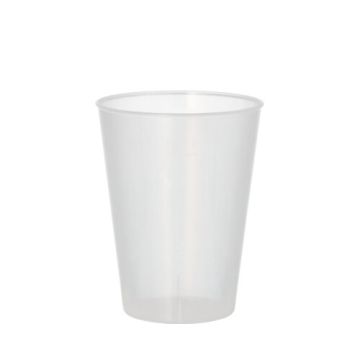 Gobelet réutilisable PP 0,2 l Ø 7,5 cm · 9,6 cm translucide très résistant