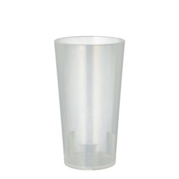 Gobelet réutilisable 0,3 l Ø 7 cm · 13 cm translucide incassable