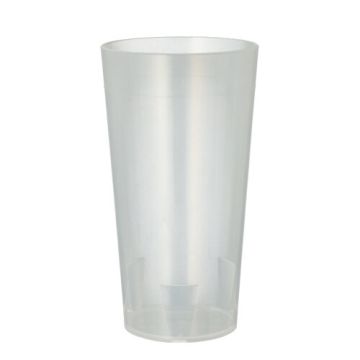 Gobelet réutilisable 0,4 l Ø 7,5 cm · 14,5 cm translucide incassable