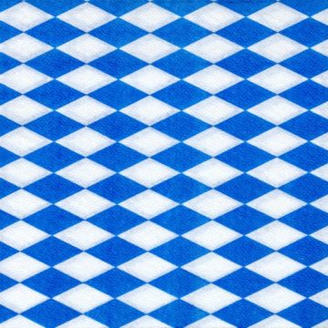 Serviettes, 1 couche pliage 1/4 33 cm x 33 cm "Bavarois bleu"