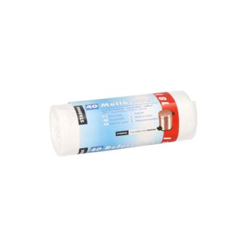 Sacs poubelle, HDPE 18 l 52 cm x 46 cm blanc