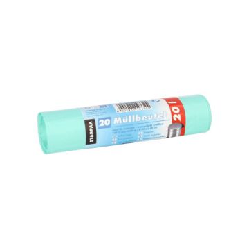 Sacs poubelle, HDPE 20 l 50 cm x 45 cm menthe