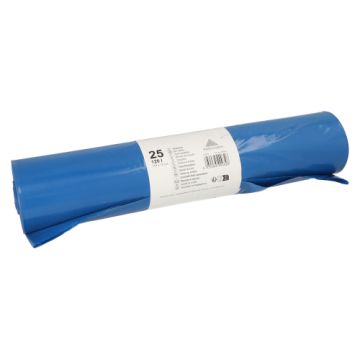 Sacs poubelle, LDPE 120 l 110 cm x 70 cm bleu