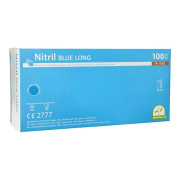 "Medi-Inn" Gants, Nitrile, sans poudre "Long" bleu Taille XL