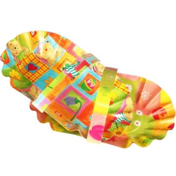Paniers de Pâques ovale 28 cm x 16 cm "motifs assortis" avec poignée