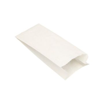Sachets en papier de cellulose avec ficelle de jonction 24 cm x 11 cm x 6 cm blanc volume: 1 kg