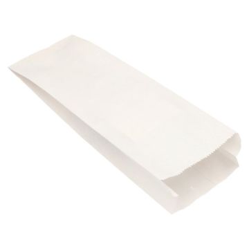 Sachets en papier de cellulose avec ficelle 42 cm x 15 cm x 7 cm blanc contenance 3 kg