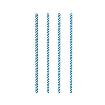 Pailles en papier Ø 6 mm · 20 cm "Bavarois bleu"