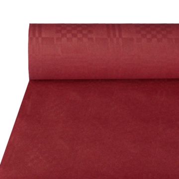 Nappe damassée 50 m x 1 m bordeaux