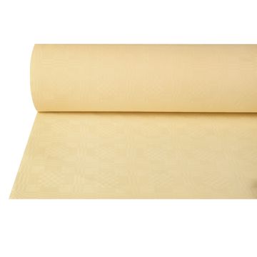 Nappe damassée 50 m x 1 m crème