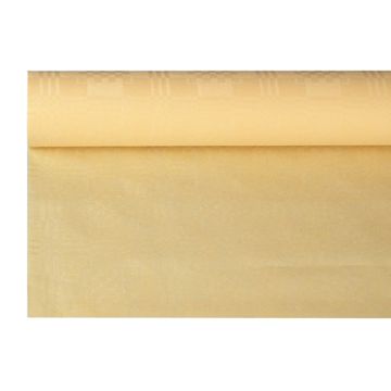 Nappe damassée 6 m x 1,2 m crème