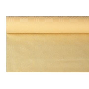 Nappe damassée 8 m x 1,2 m crème