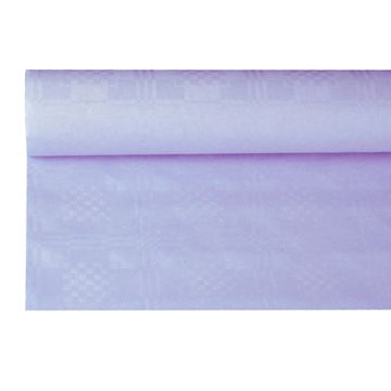 Nappe damassée 8 m x 1,2 m lilas