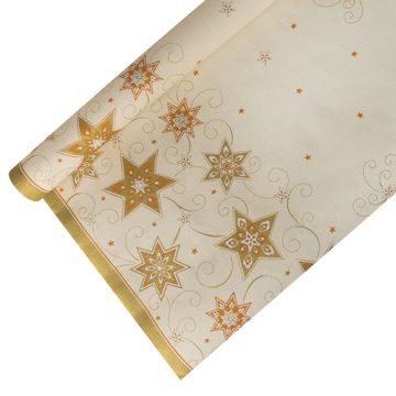 Nappe, papier 6 m x 1,2 m crème "Just Stars"