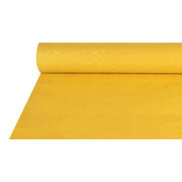 Nappe damassée 50 m x 1 m jaune