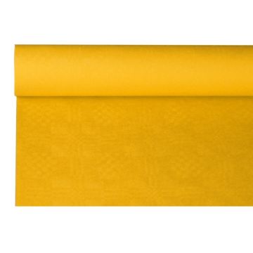 Nappe damassée 8 m x 1,2 m jaune
