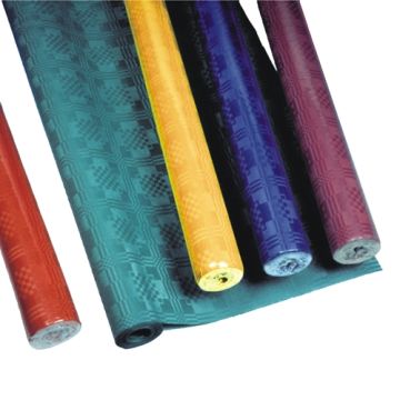 Nappe damassée 8 m x 1,2 m couleurs assorties