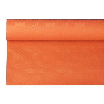 Nappe damassée 6 m x 1,2 m nectarine