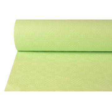 Nappe damassée 50 m x 1 m vert pastel
