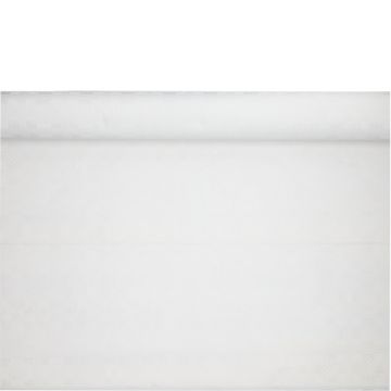 Nappe damassée 25 m x 1 m blanc