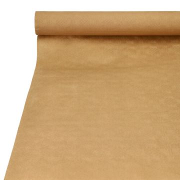 Nappe en papier damassée 25 m x 1 m naturel