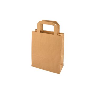 Sacs, papier 22 cm x 18 cm x 10 cm marron avec poignée