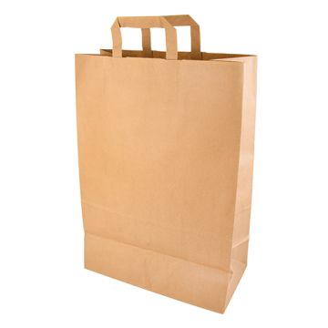 Sacs, papier 44 cm x 32 cm x 17 cm marron avec poignée