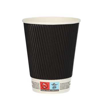 Gobelets, carton "To Go" 0,3 l Ø 9 cm · 11 cm Ripple Wall