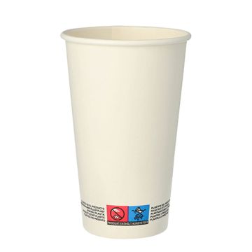 Gobelets, carton "To Go" 0,4 l Ø 9 cm · 13,9 cm blanc