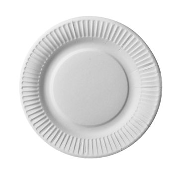 Assiettes, carton "pure" rond Ø 19 cm blanc