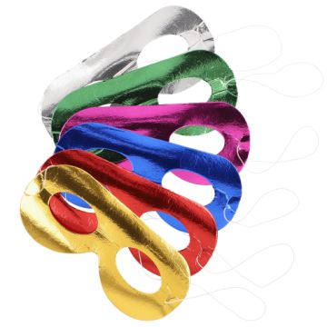 Masques couleurs assorties "Metallic"