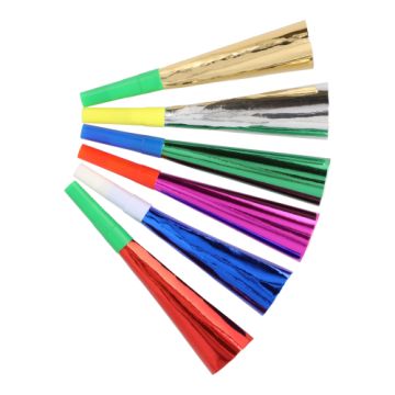 Trompettes 18 cm couleurs assorties "Metallic"