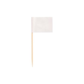 Piques décoratives 8 cm blanc