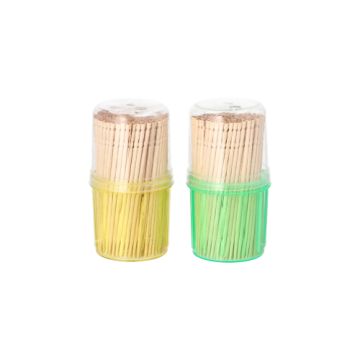 Piques décoratives rond 6,5 cm tourné, en boîte distributrice