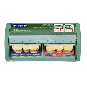 "Cederroth" Salvequick, Distributeur de pansements 11,4 cm x 22,6 cm x 5,4 cm vert