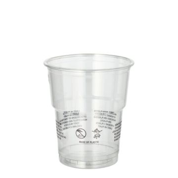 Gobelets R-PET 0,2 l Ø 7,8 cm · 8,9 cm transparent