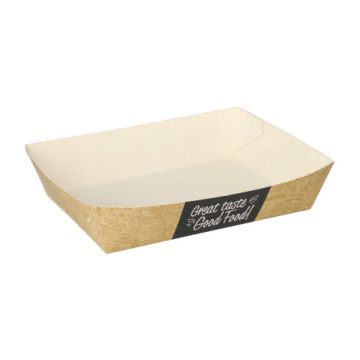 Barquettes snack, carton "pure" 13 cm x 18 cm "Good Food"