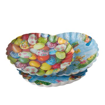 assiettes de présentation Motifs "Pâques"- rondes Ø 23 cm · 2,5 cm Assorties