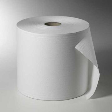 Essuie-tout, 2 plis Ø 33 cm · 38 cm x 28 cm blanc 1500 feuilles par rouleau, avec mandrin Ø 7 cm